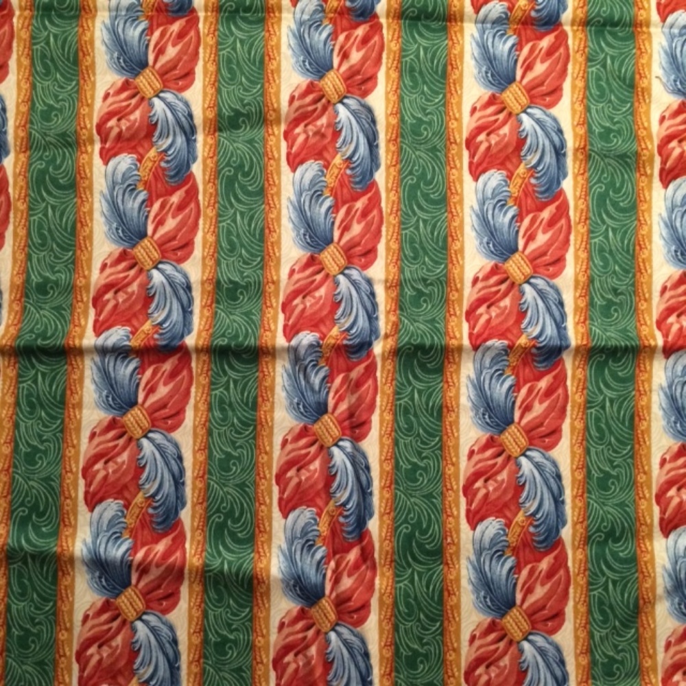 Vintage  Kravet Feather Stripe Fabric🦋 - Picture 2 of 2